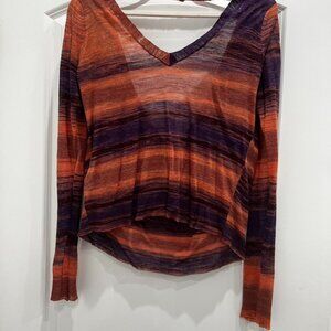 BCBG Max Azria Size XS marled orange-purple sweater.